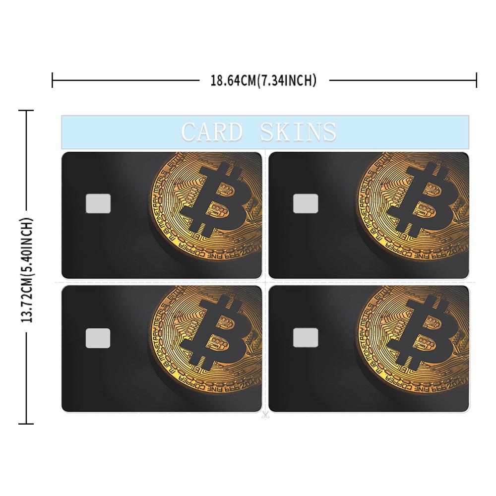 Bitcoin Gold Credit Card Skin - Sleek and Durable Cryptocurrency-Inspired Card Cover