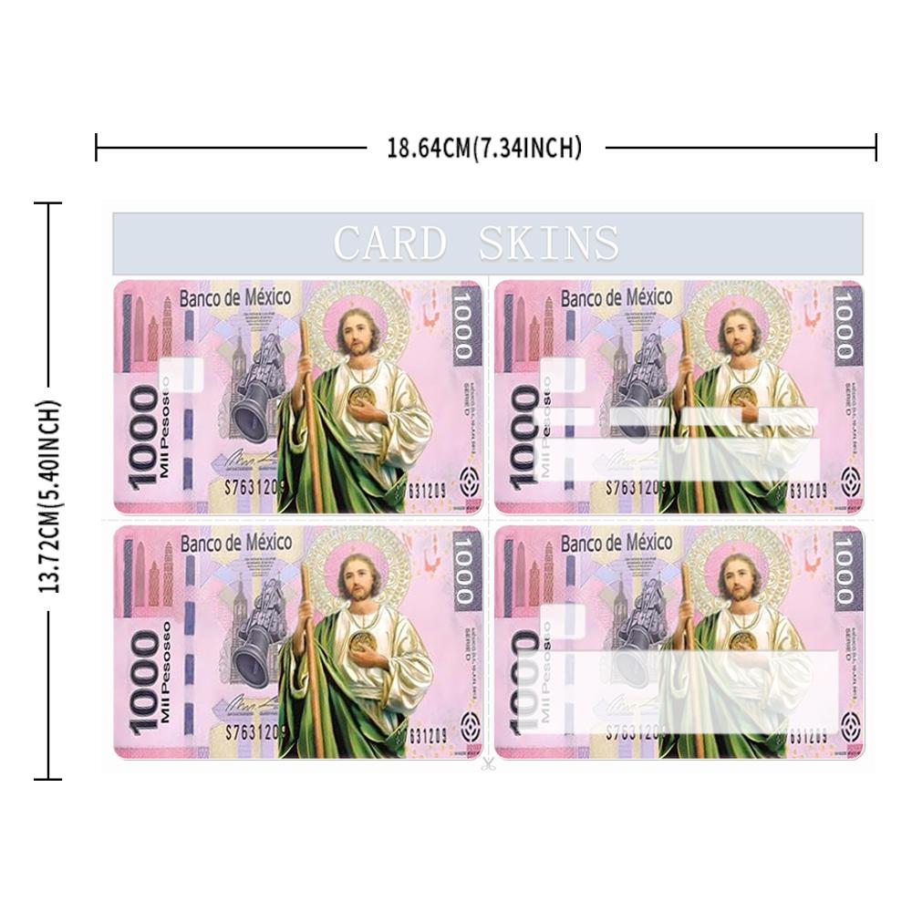 San Judas 1000 Billete Debit Card Sticker