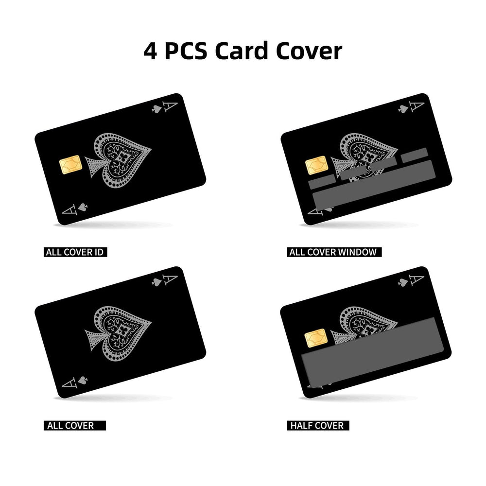 Ace of Spades Credit Card Skin Sticker - Stylish and Durable Card Cover for Personalization and Protection