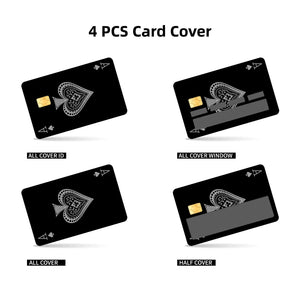 Ace of Spades Credit Card Skin Sticker - Stylish and Durable Card Cover for Personalization and Protection