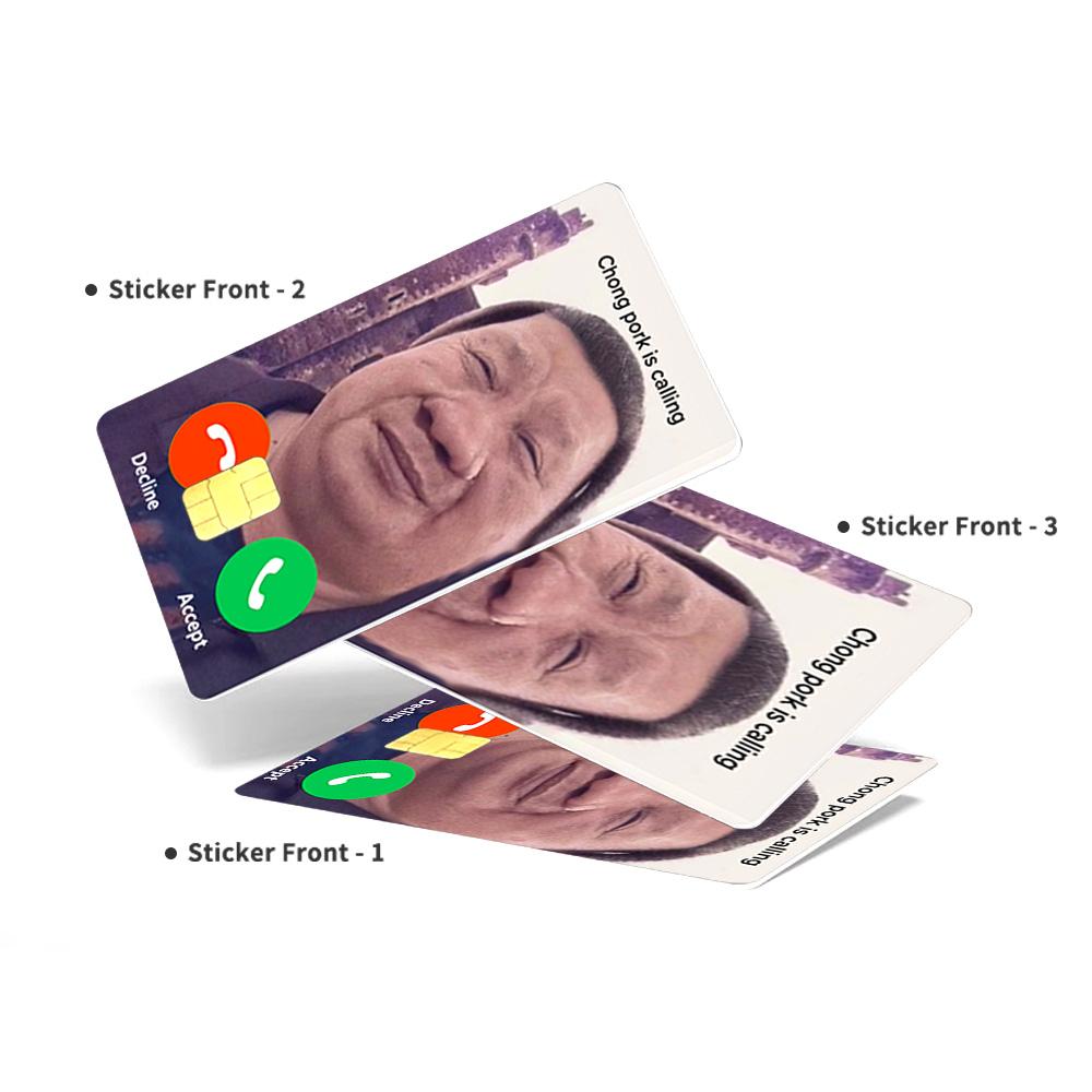 Chong Pork Is Calling Credit Card Skin - Humorous and Durable Meme-Inspired Card Cover