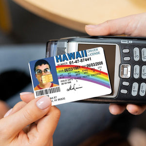 McLovin Hawaii Driver License Design Credit Card Skin Sticker - Fun and Durable Card Cover for Unique Personalization