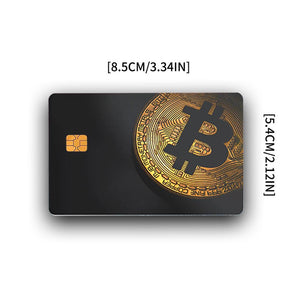 Bitcoin Gold Credit Card Skin - Sleek and Durable Cryptocurrency-Inspired Card Cover