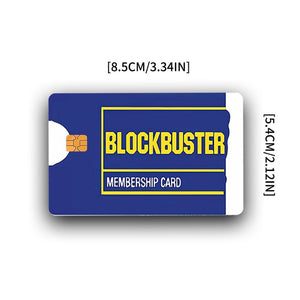 Blockbuster Membership Credit Card Skin - Retro and Durable Custom Card Cover