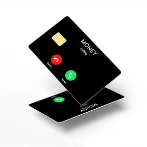 Money Calling Credit Card Skin - Clever and Durable Financial-Themed Card Cover