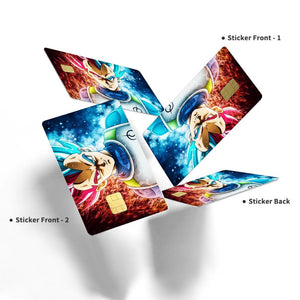 Anime Warrior Power Credit Card Skin - Bold and Durable Action-Inspired Card Cover