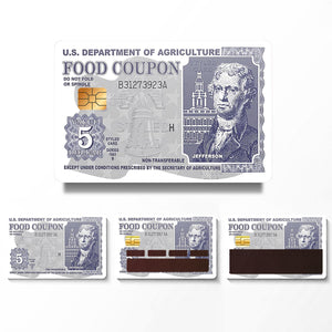 Food Coupon Credit Card Skins Stickers For Credit, Debit, And Transit Cards