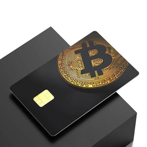 Bitcoin Gold Credit Card Skin - Sleek and Durable Cryptocurrency-Inspired Card Cover