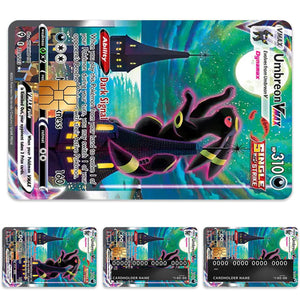 Umbreon VMAX Pokemon Card Credit Card Skin Sticker - Stunning and Durable Card Cover for Pokemon Fans