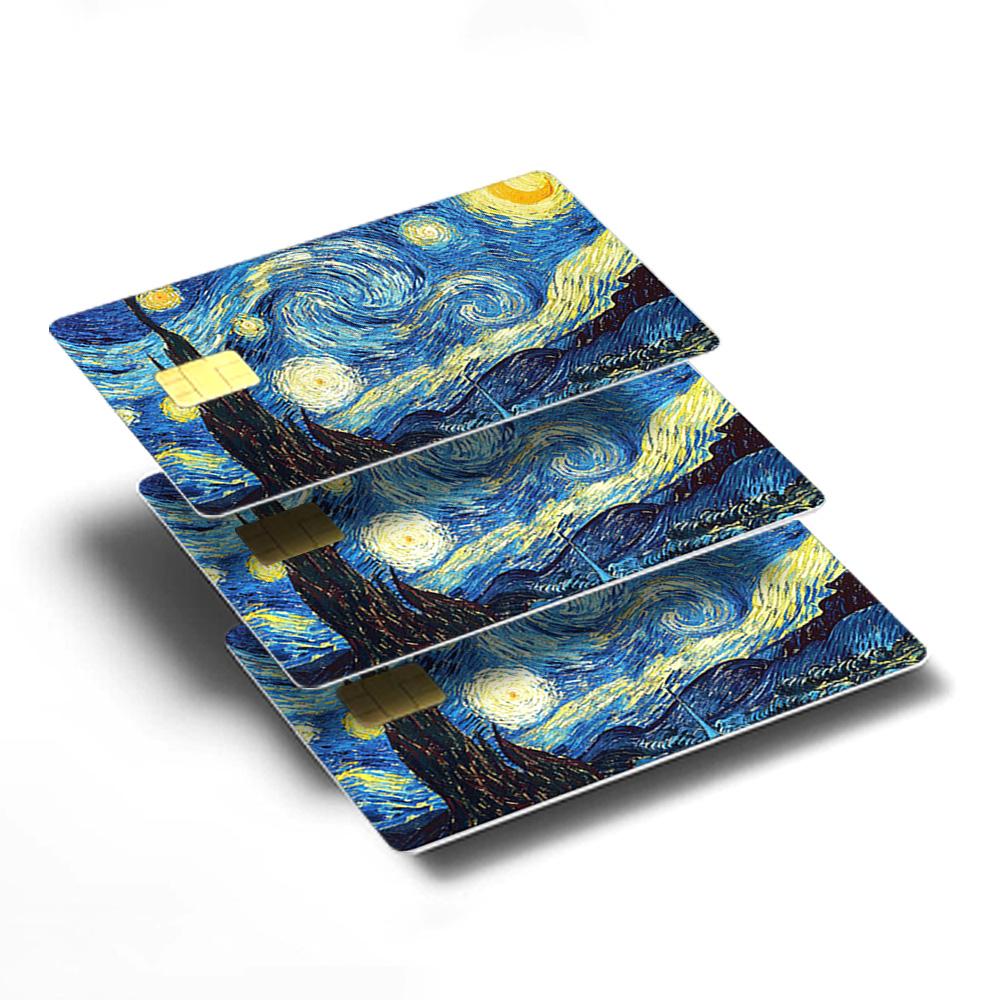 Starry Night Credit Card Skin - Artistic and Durable Van Gogh-Inspired Card Cover