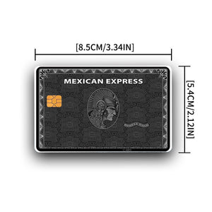 Mexican Express Black Credit/Debit/Ebt Skin Cover Decal Sticker