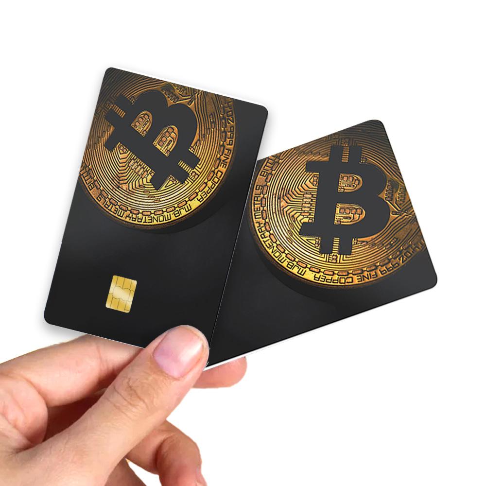 Bitcoin Gold Credit Card Skin - Sleek and Durable Cryptocurrency-Inspired Card Cover