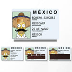 Homero Sanchez Mexico ID Card Design Credit Card Skin Sticker - Humorous and Durable Card Cover