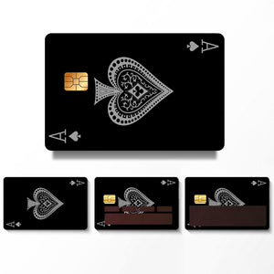 Ace of Spades Credit Card Skin Sticker - Stylish and Durable Card Cover for Personalization and Protection