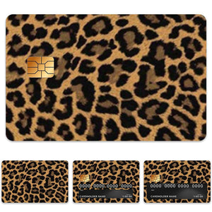 Leopard Print Credit Card Skin Sticker - Trendy and Durable Card Cover for Stylish Personalization