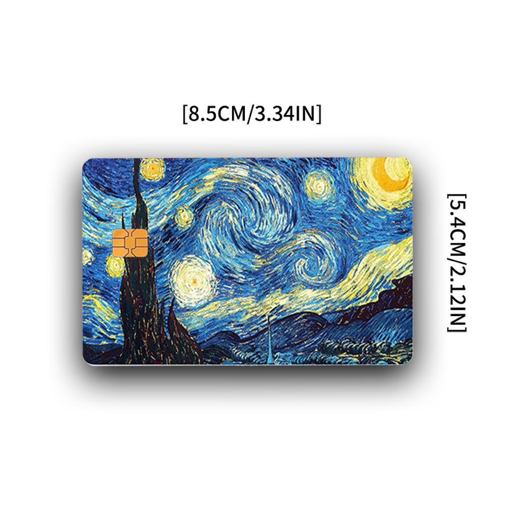 Starry Night Credit Card Skin - Artistic and Durable Van Gogh-Inspired Card Cover