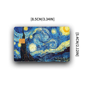 Starry Night Credit Card Skin - Artistic and Durable Van Gogh-Inspired Card Cover