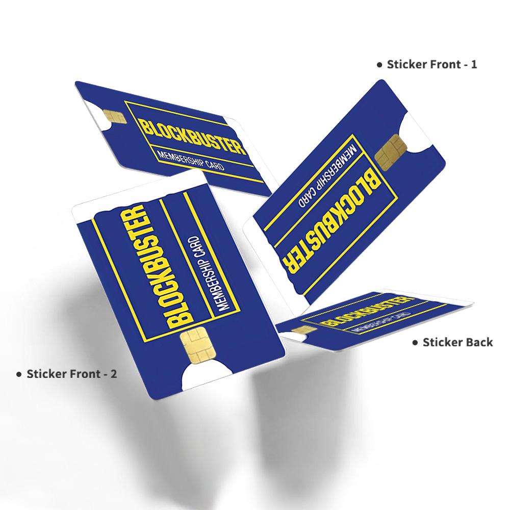 Blockbuster Membership Credit Card Skin - Retro and Durable Custom Card Cover