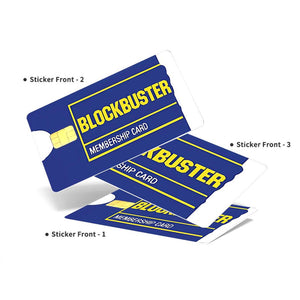 Blockbuster Membership Credit Card Skin - Retro and Durable Custom Card Cover