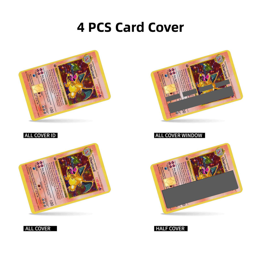 Charizard Pokemon Card Credit Card Skin Sticker - Iconic and Durable Card Cover for Fans and Collectors