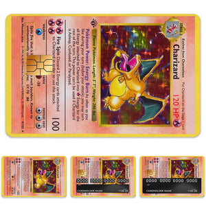 Charizard Pokemon Card Credit Card Skin Sticker - Iconic and Durable Card Cover for Fans and Collectors