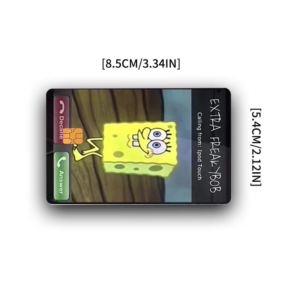 Extra Freakbob Is Calling Credit Card Skin - Funny and Durable Cartoon-Inspired Card Cover