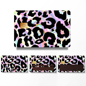 Rainbow Leopard Print Credit Card Skin Sticker - Vibrant and Durable Card Cover for Unique Personalization