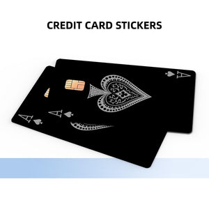 Ace of Spades Credit Card Skin Sticker - Stylish and Durable Card Cover for Personalization and Protection