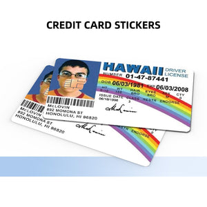 McLovin Hawaii Driver License Design Credit Card Skin Sticker - Fun and Durable Card Cover for Unique Personalization