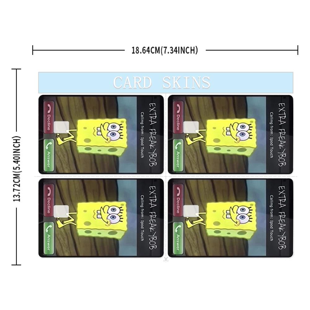 Extra Freakbob Is Calling Credit Card Skin - Funny and Durable Cartoon-Inspired Card Cover