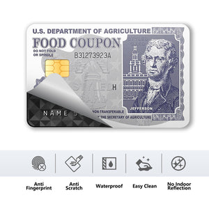 Food Coupon Credit Card Skins Stickers For Credit, Debit, And Transit Cards