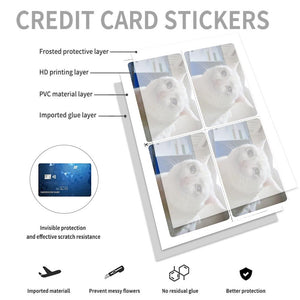 Crying Cat Meme Credit Card Skin - Funny and Durable Custom Card Cover for Personal Expression