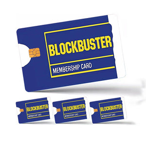 Blockbuster Membership Credit Card Skin - Retro and Durable Custom Card Cover