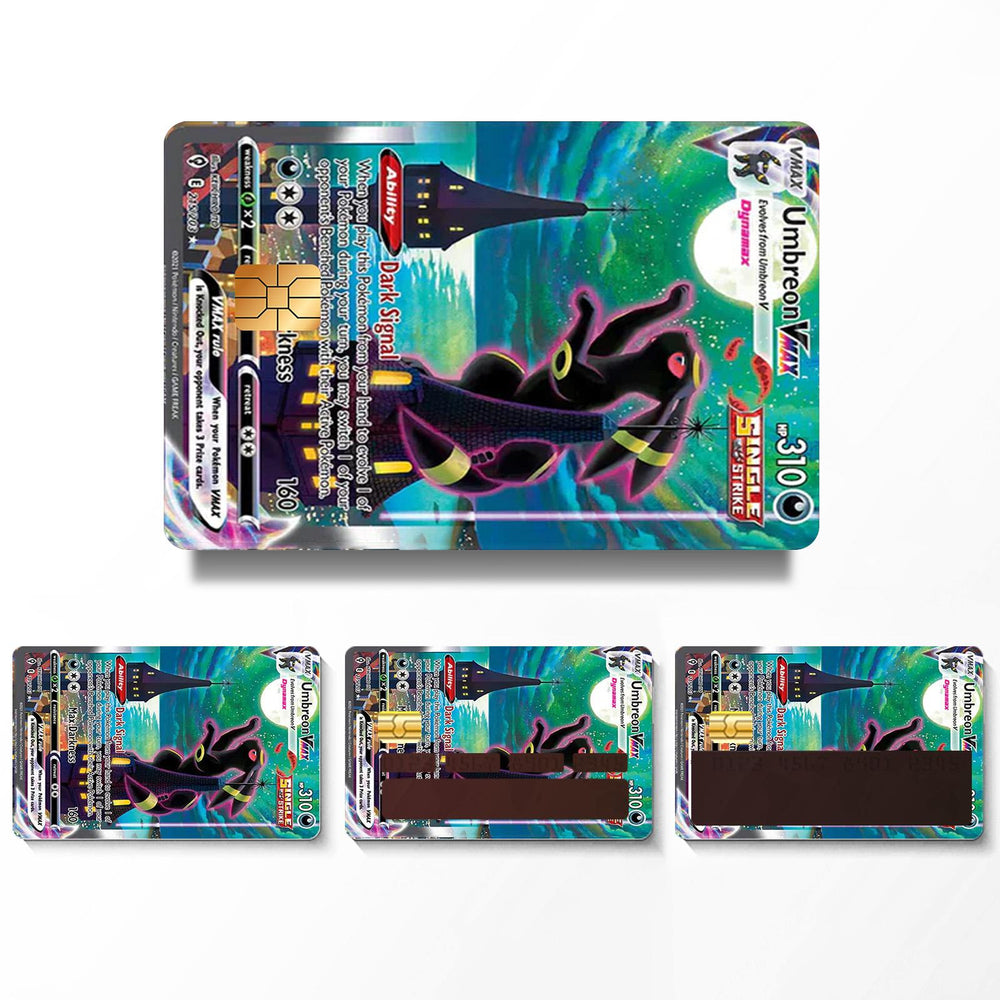 Pokemon Card Credit Card Skin Sticker - Classic and Durable Card Cover for Pokemon Enthusiasts