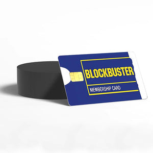 Blockbuster Membership Credit Card Skin - Retro and Durable Custom Card Cover