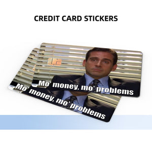 Mo' Money Mo' Problems Meme Credit Card Skin Sticker - Funny and Durable Card Cover for Personalized Style