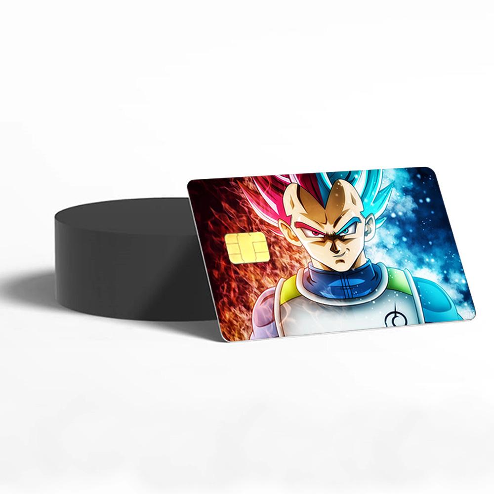 Anime Warrior Power Credit Card Skin - Bold and Durable Action-Inspired Card Cover