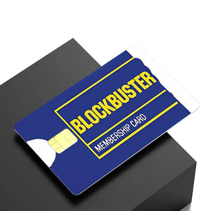 Blockbuster Membership Credit Card Skin - Retro and Durable Custom Card Cover