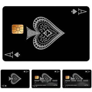 Ace of Spades Credit Card Skin Sticker - Stylish and Durable Card Cover for Personalization and Protection