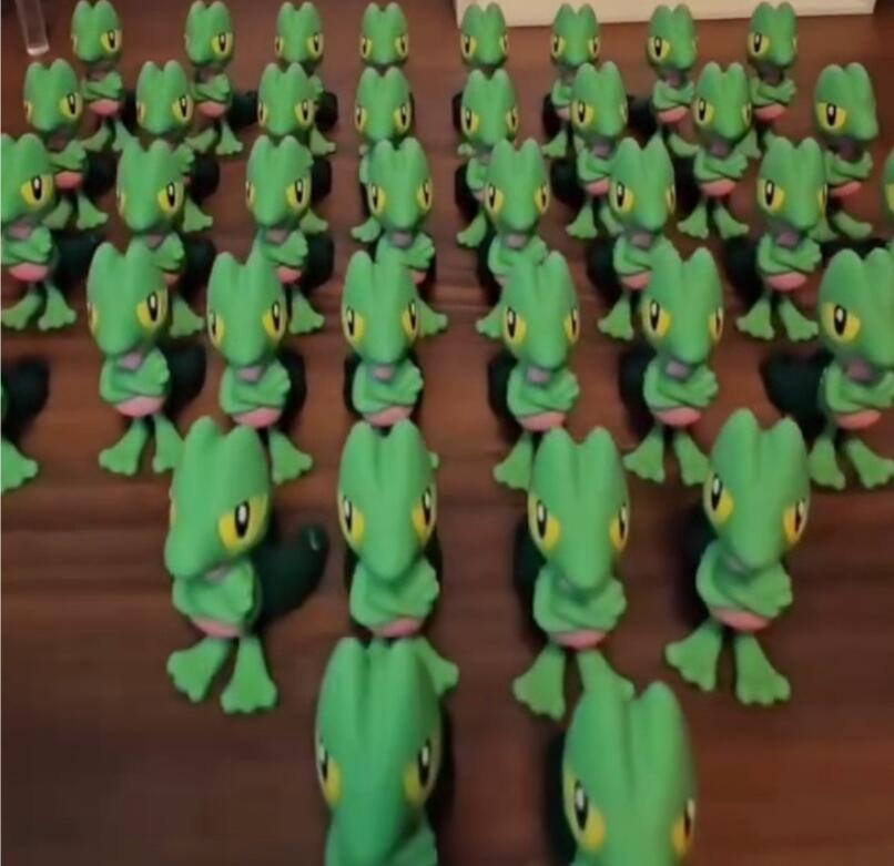 3D-Printed Treecko Figures: A Perfect Gift for Pokemon Fans