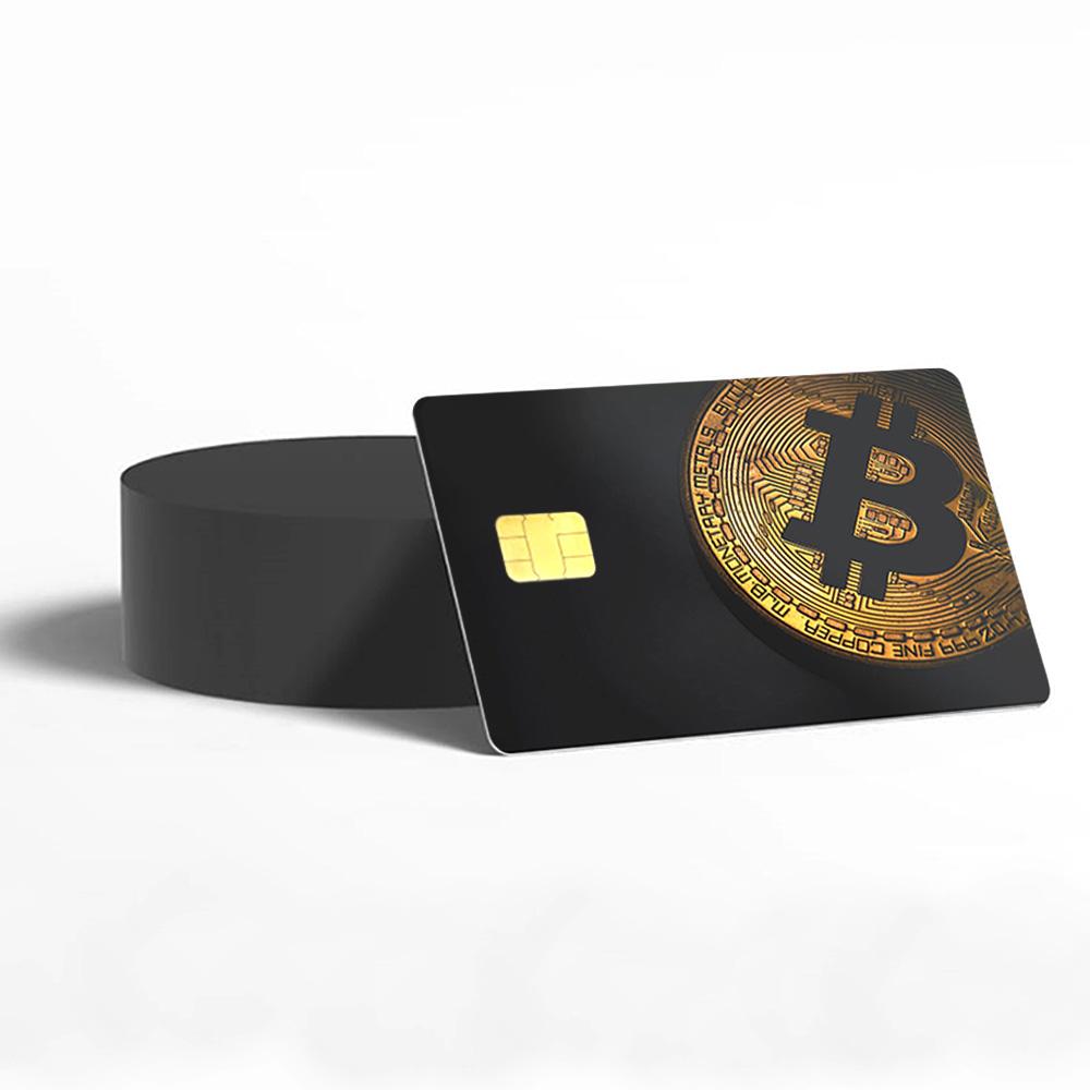 Bitcoin Gold Credit Card Skin - Sleek and Durable Cryptocurrency-Inspired Card Cover