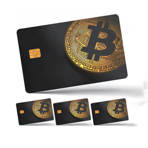 Bitcoin Gold Credit Card Skin - Sleek and Durable Cryptocurrency-Inspired Card Cover