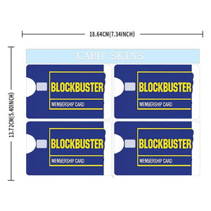 Blockbuster Membership Credit Card Skin - Retro and Durable Custom Card Cover