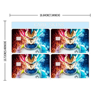 Anime Warrior Power Credit Card Skin - Bold and Durable Action-Inspired Card Cover