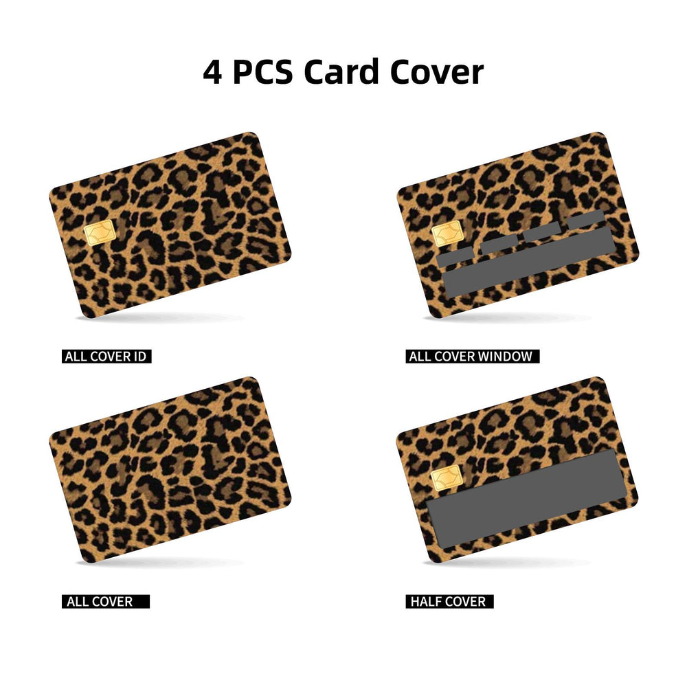 Leopard Print Credit Card Skin Sticker - Trendy and Durable Card Cover for Stylish Personalization