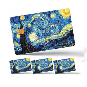 Starry Night Credit Card Skin - Artistic and Durable Van Gogh-Inspired Card Cover