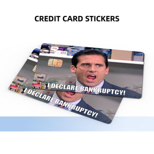 I Declare Bankruptcy Meme Credit Card Skin Sticker - Hilarious and Durable Card Cover for Personalized Style