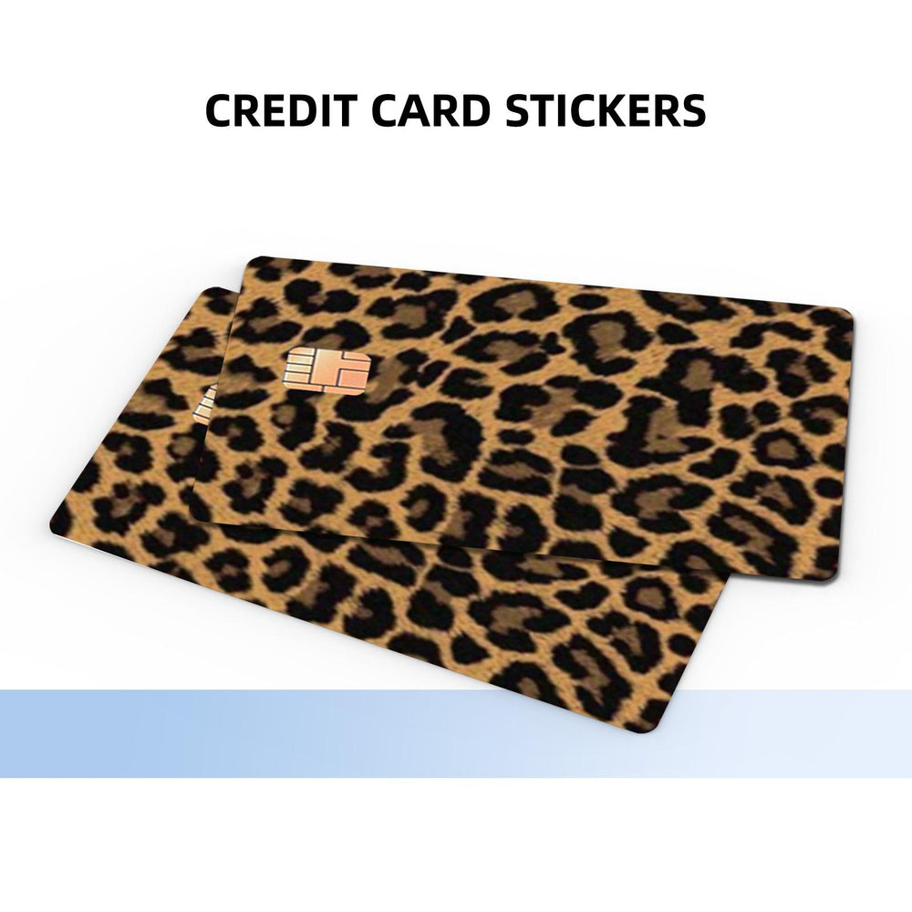 Leopard Print Credit Card Skin Sticker - Trendy and Durable Card Cover for Stylish Personalization