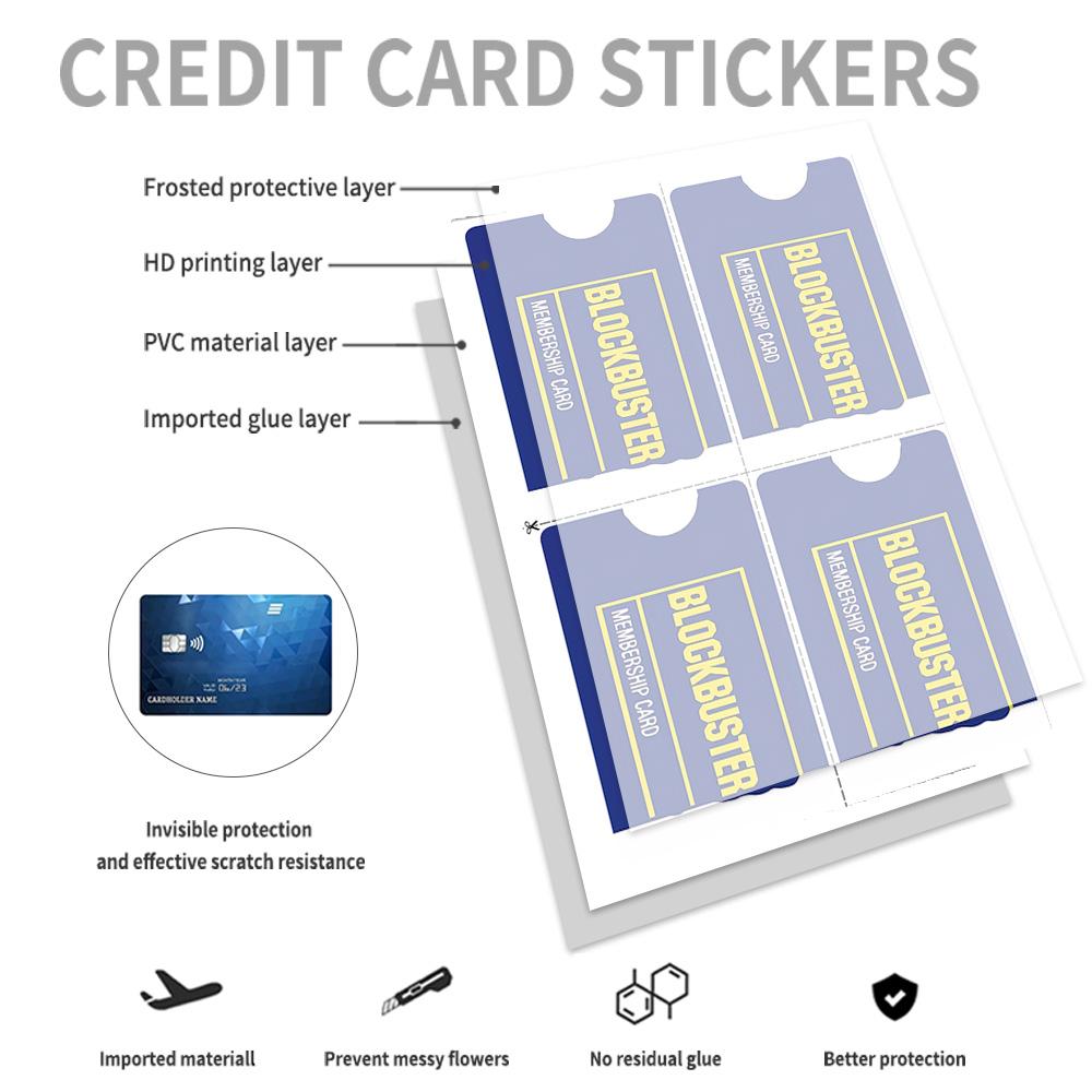 Blockbuster Membership Credit Card Skin - Retro and Durable Custom Card Cover