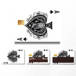 Ace of Spades Design Credit Card Skin Sticker - Classic and Durable Card Cover for Stylish Personalization